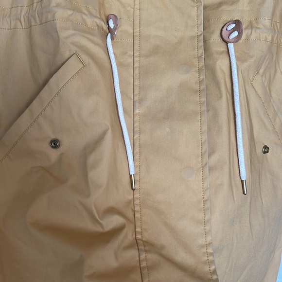 MADE & CRAFTED RARE Levi’s Rain Jacket size 0 - trim BOVINE LEATHER - GOOD C - Picture 4 of 17